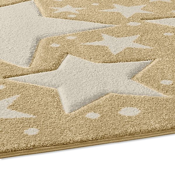 TaraCarpet Kinderteppich Tara Kids Sterne uni, günstig online kaufen