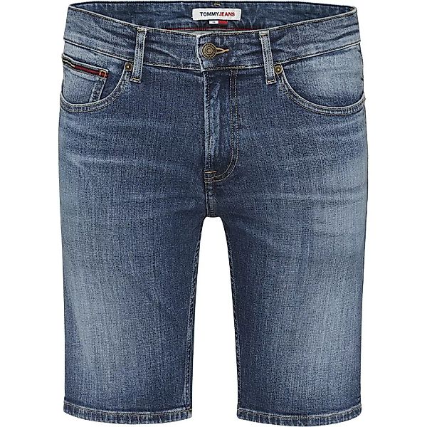 Tommy Jeans – Scanton – Schmal geschnittene Jeansshorts in mittlerer Hampto günstig online kaufen