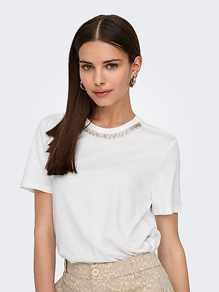 ONLY Kurzarmshirt ONLPARKER S/S O-NECK BLING günstig online kaufen