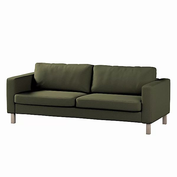 Bezug für Karlstad 3-Sitzer Sofa nicht ausklappbar, kurz, olivgrün, Bezug f günstig online kaufen
