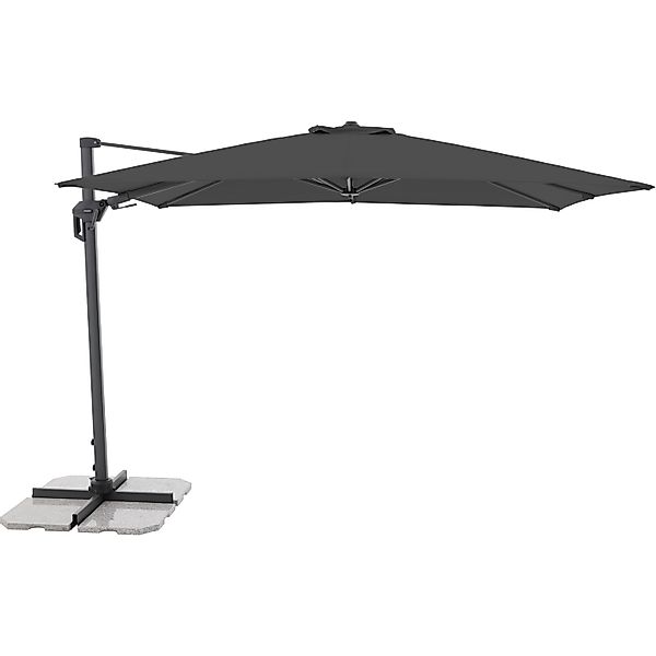 Doppler Ampelschirm 310 cmx 210 cm Anthrazit mit Dreh- & Neigungsfunktion günstig online kaufen