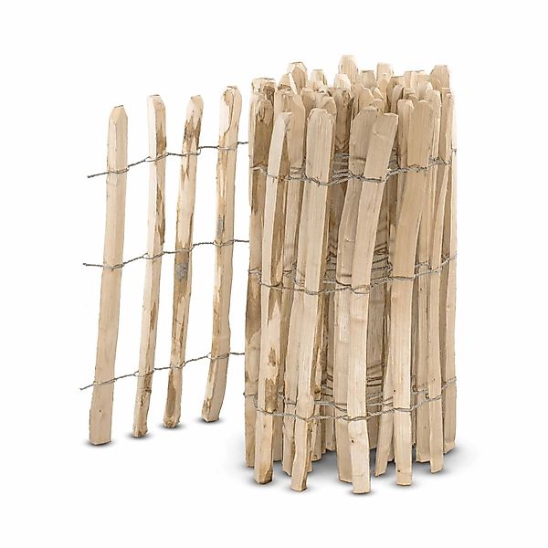 Stiltreu Englischer Staketenzaun Kastanie 500 cm x 75 cm Lattenabstand 6-8 günstig online kaufen