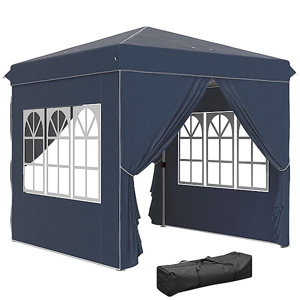 Outsunny Faltpavillon 2,5x2,5m, wasserabweisend stabil winterfest, günstig online kaufen