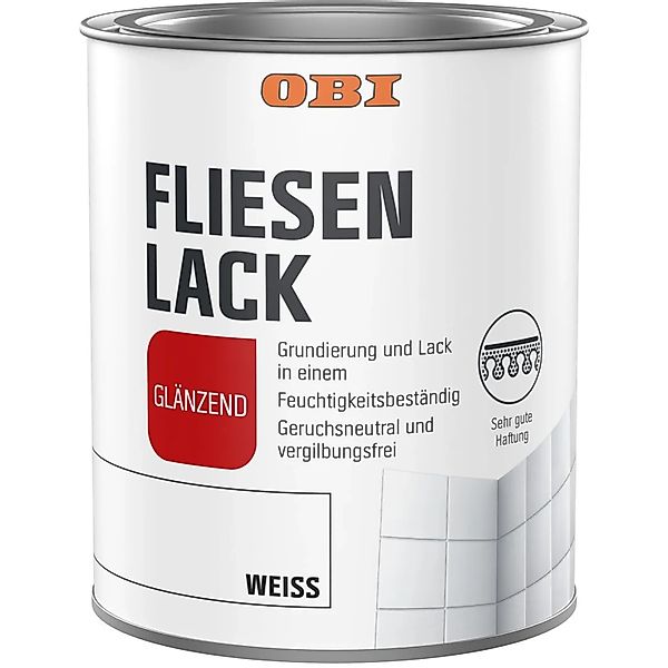 OBI Fliesenlack Weiß Glänzend 750 ml günstig online kaufen