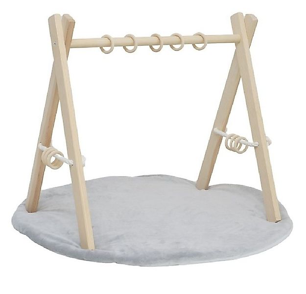 LuMali Baby Gym Baby Gym mit Matte - Spielbogen Baby Holz - Holzspielzeug M günstig online kaufen