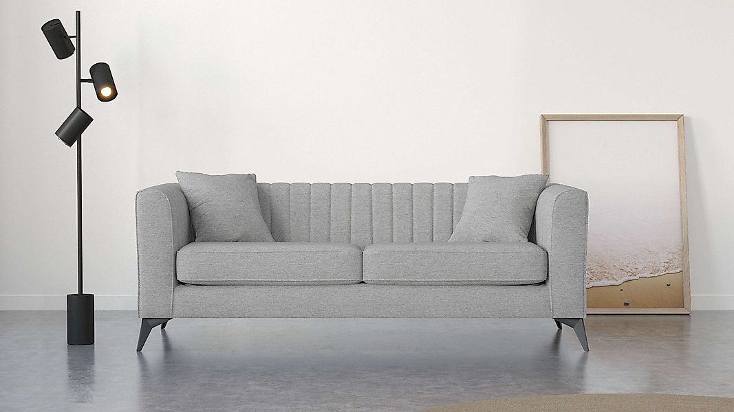 Home affaire 3-Sitzer "MATTHEW elegantes Designsofa, Maße B/T/H: 201/86/74 günstig online kaufen
