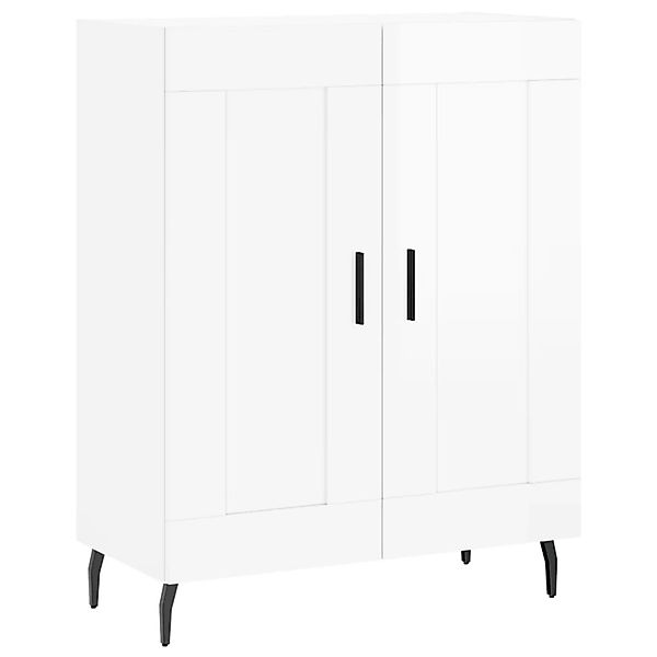 vidaXL Sideboard Hochglanz-Weiß 69,5x34x90 cm Holzwerkstoff 830214 günstig online kaufen