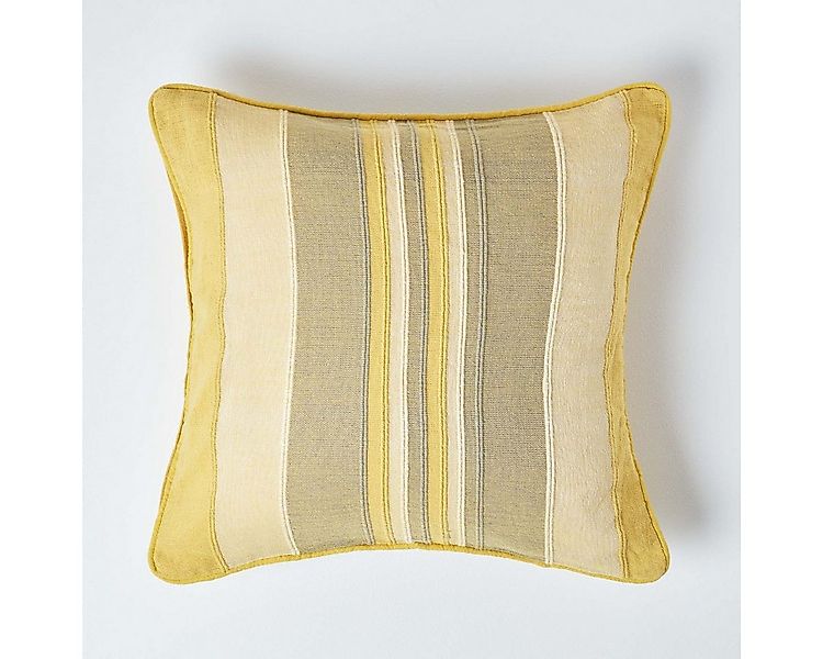 Homescapes Kissenhülle Kissenbezug Morocco in Gelb, 100% Baumwolle, 45 x 45 günstig online kaufen