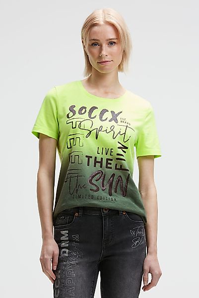 SOCCX Rundhalsshirt mit Baumwolle günstig online kaufen