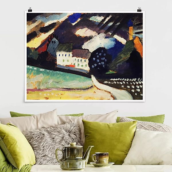 Poster Kunstdruck - Querformat Wassily Kandinsky - Schloss und Kirche günstig online kaufen