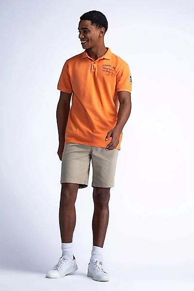 Petrol Poloshirt Meander Orange - Größe XL günstig online kaufen