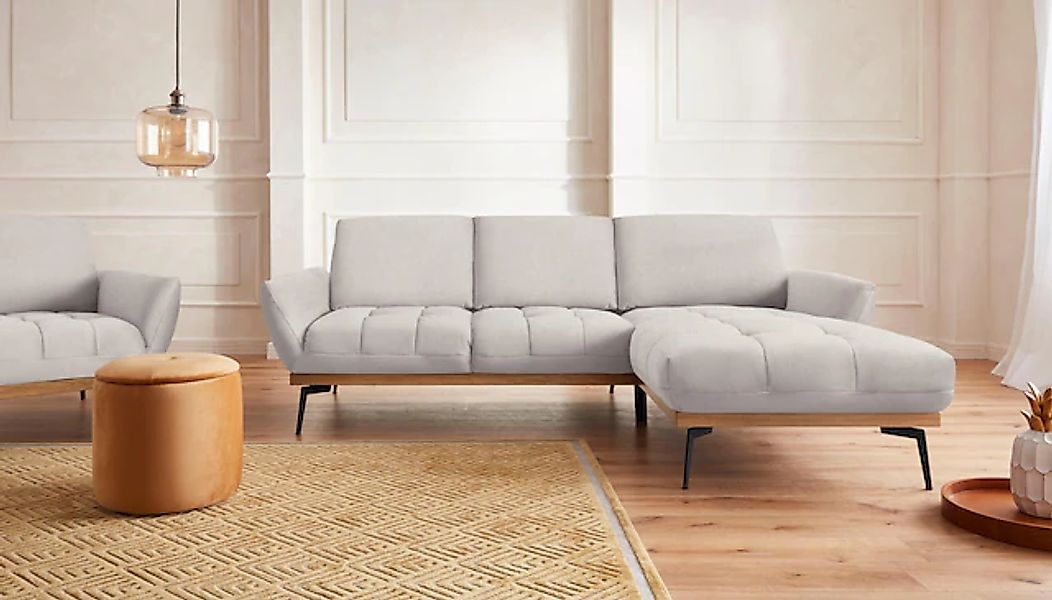 exxpo - sofa fashion Ecksofa »Palic, inkl. Rückenverstellung, bequem, elega günstig online kaufen