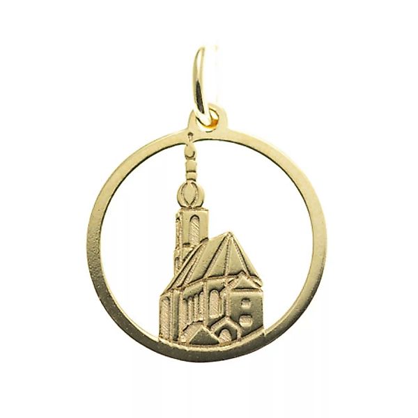 Goettgen Anhänger Ramsauer Kirche St. Sebastian 925 Silber vergoldet ohne K günstig online kaufen
