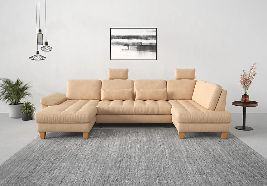 sit&more Wohnlandschaft "Westham U-Form" wahlweise mit Bettfunktion, Bettka günstig online kaufen