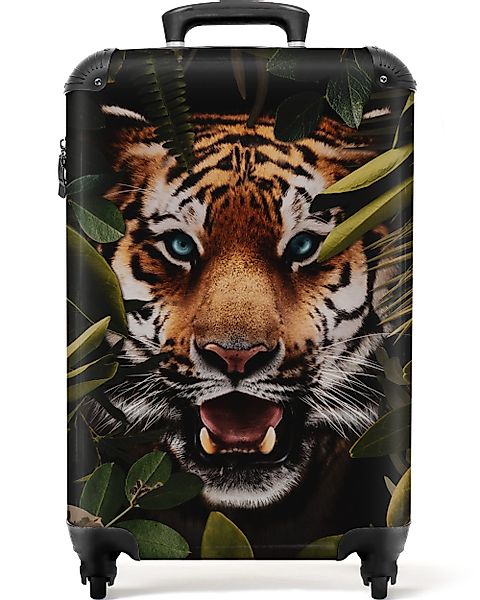 NoBoringSuitcases.com© Hartschalen-Trolley Tiger - Blätter - günstig online kaufen