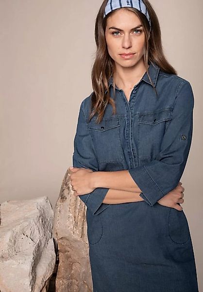 bianca Jeanskleid ALIS mit modischem Hemdblusenkragen und Eingrifftaschen günstig online kaufen