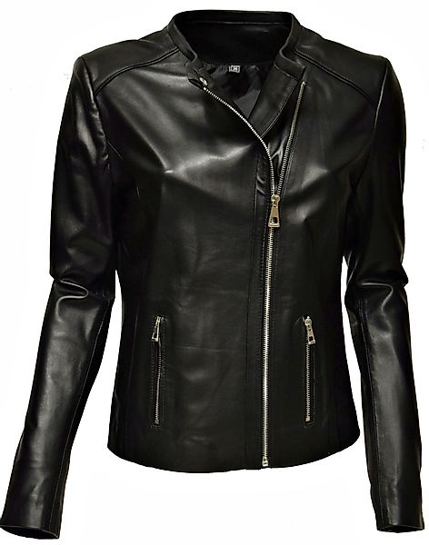 Zimmert Leather Lederjacke Milka Kragenlos günstig online kaufen