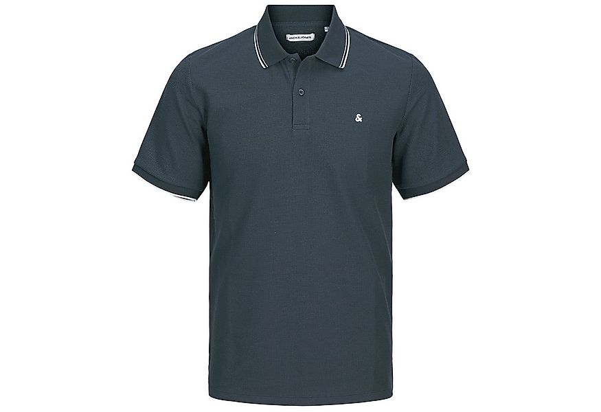 Jack & Jones Poloshirt Jack&Jones Polo XXL dunkelblau JJEAUSTIN Struktur günstig online kaufen