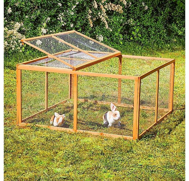Melko Freigehege Kleintierstall Freilauf Freigehege Kaninchenstall Hasenkäf günstig online kaufen