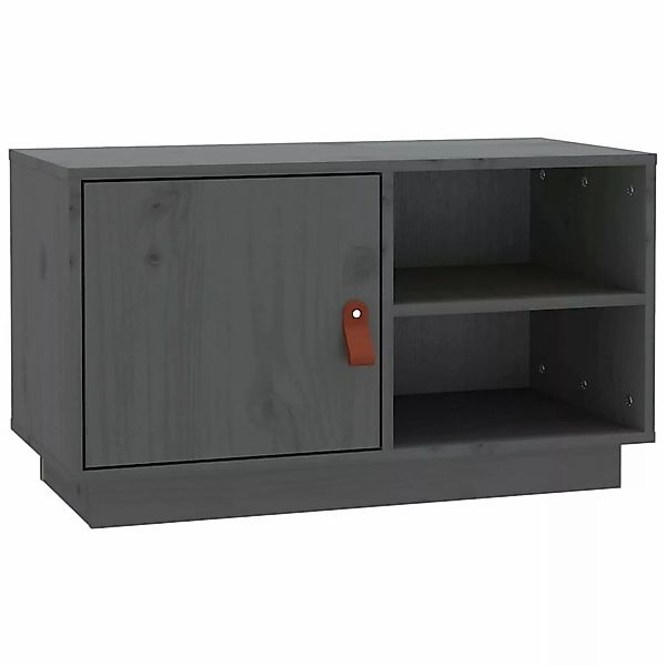 VidaXL TV-Schrank Grau 70x34x40 cm Massivholz Kiefür günstig online kaufen
