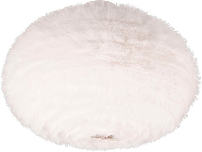 REALITY Leuchten Deckenleuchte »FURRY, E27 Deckenlampe mit Plüsch Lampensch günstig online kaufen