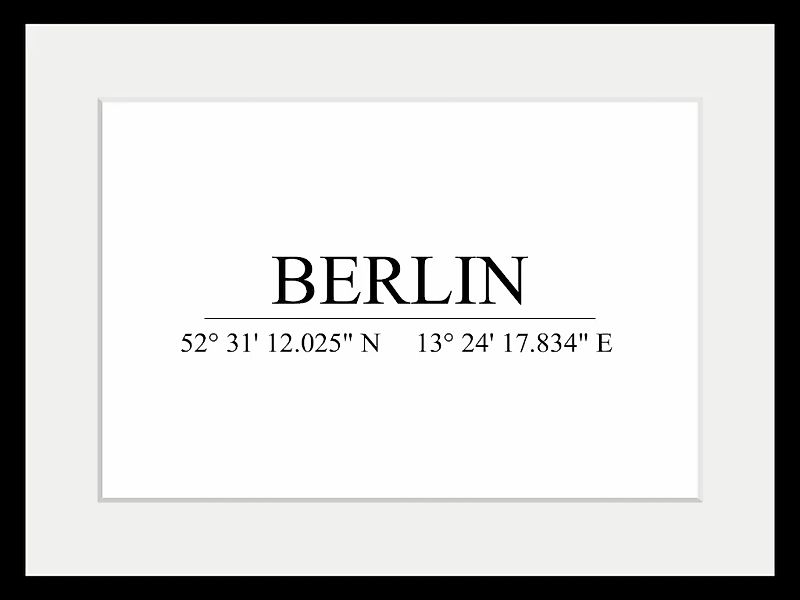 queence Bild »BERLIN«, Städte-Stadt-Berlin-Schwarz-Weiß-Deutschland, (1 St. günstig online kaufen