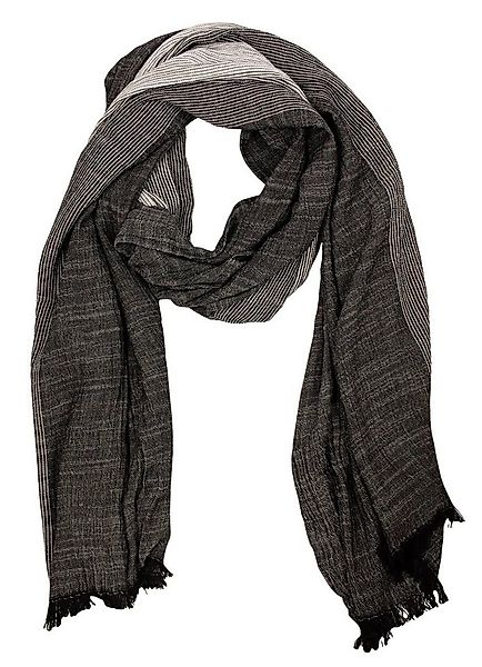 Bovari Modeschal Herren Schal – Baumwolle Viskose Mix – mehrfarbiger Streif günstig online kaufen