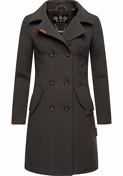 Marikoo Kurzmantel "Nanakoo" edler Damen Trenchcoat in Wollmantel-Optik günstig online kaufen
