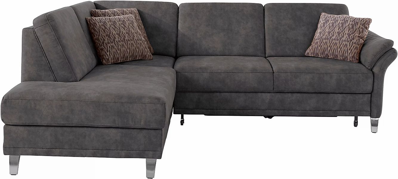sit&more Ecksofa »Clio L-Form«, wahlweise mit Bettfunktion und Bettkasten, günstig online kaufen