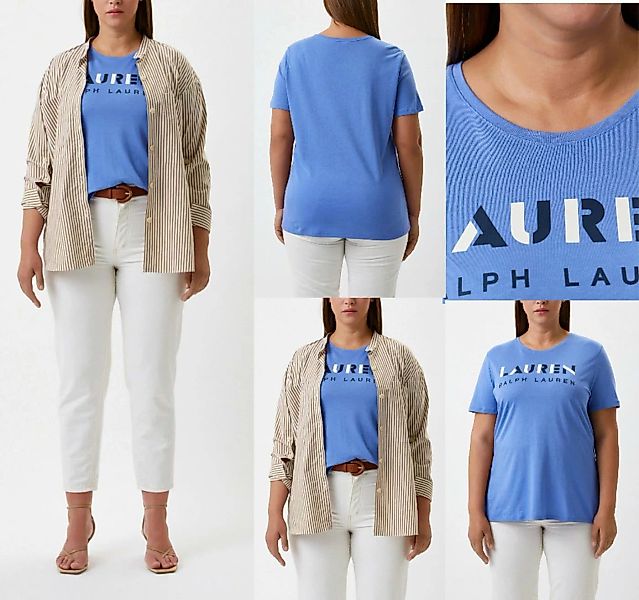 Ralph Lauren T-Shirt LAUREN RALPH LAUREN PLUS SIZE CURVE T-Shirt Top Bluse günstig online kaufen