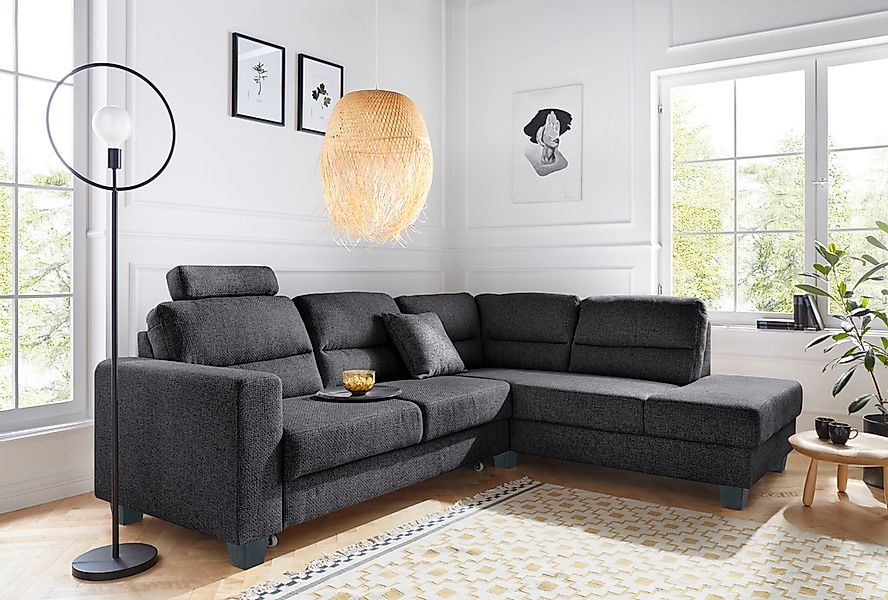 TRENDMANUFAKTUR Ecksofa "Chamber, zeitlos & elegant, bequem, L-Form", inklu günstig online kaufen