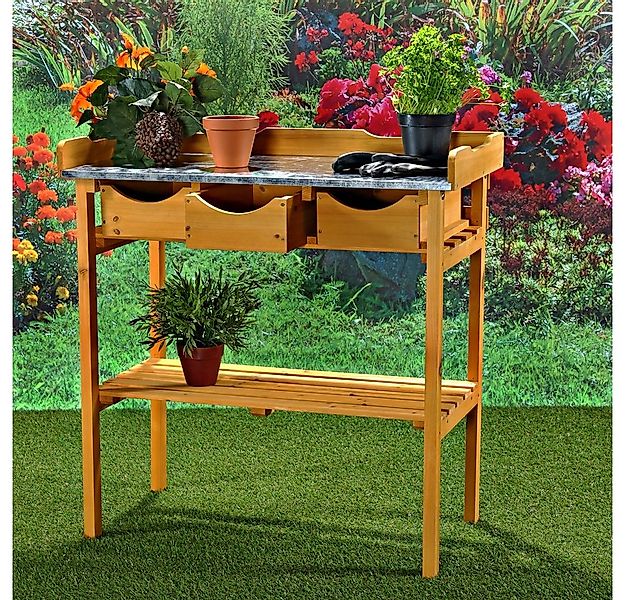 Mucola Pflanztisch Pflanztisch Arbeitstisch Blumentisch Gartentisch Gärtner günstig online kaufen