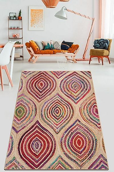Conceptum Hypnose Designteppich Boho Design für Wohnzimmer, rechteckig, Höh günstig online kaufen