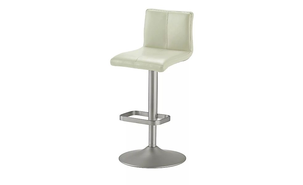 Leder-Barhocker - weiß - 44 cm - 38 cm - Stühle > Barhocker - Möbel Kraft günstig online kaufen