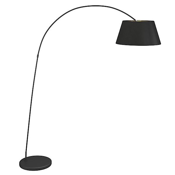 Lindby Stehlampe Bogenleuchte Esti 9624456 Modern in Schwarz aus Textil 1-f günstig online kaufen