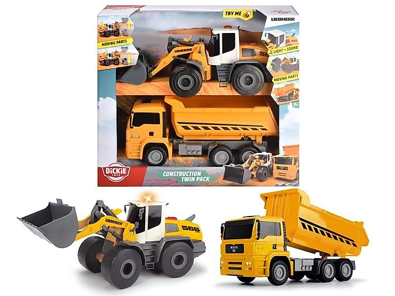 Dickie Toys Spielzeug-Bagger Construction Construction Twin Pack 203726008 günstig online kaufen