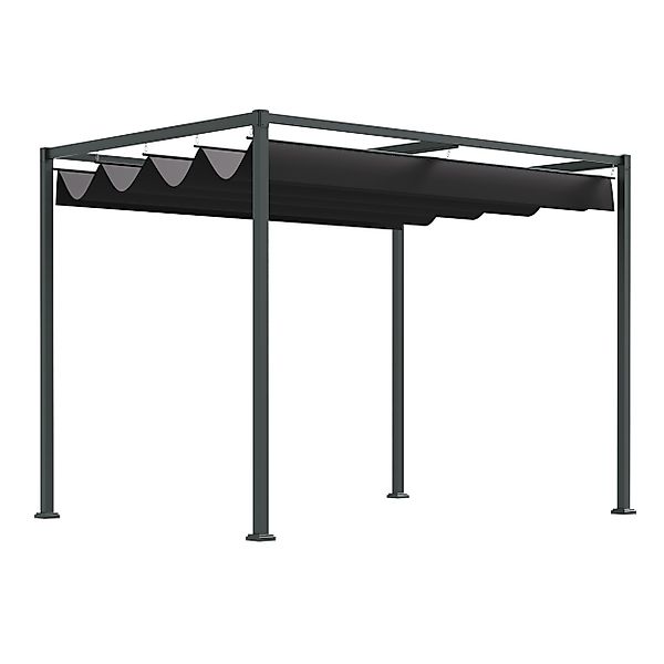 Outsunny Pergola mit Schiebedach, BxTxH: 213x213x221 günstig online kaufen