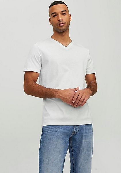 Jack & Jones V-Shirt JJEORGANIC mit V-Ausschnitt, lässig kombinierbar, idea günstig online kaufen