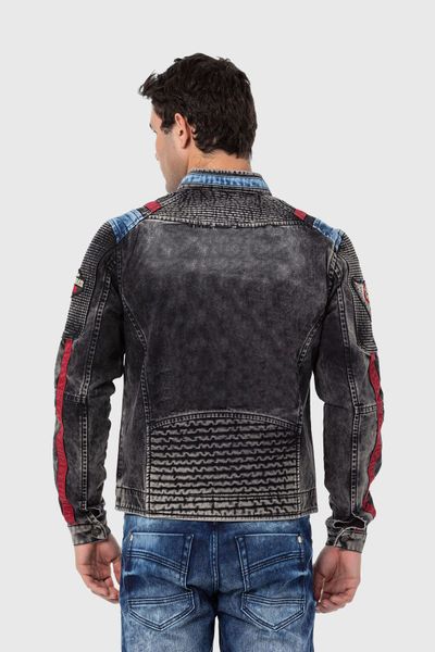 Cipo & Baxx Jeansjacke "Jeans Jacket" ohne Kapuze mit coolen Stickereien günstig online kaufen