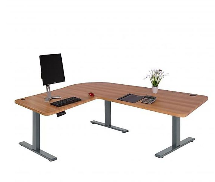 Mendler Eckschreibtisch D40, Computertisch elektrisch höhenverstellbar günstig online kaufen