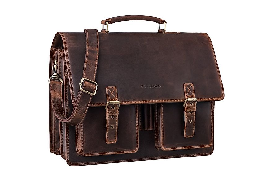 STILORD Aktentasche "Anton" Aktentasche Leder XL günstig online kaufen