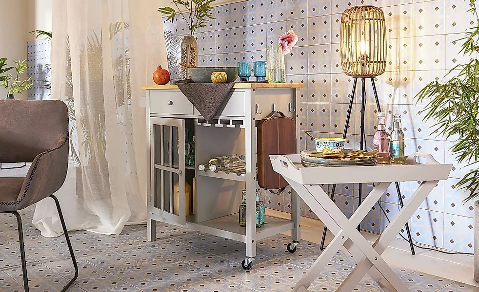 Stehleuchte  1-flammig  Bambusschirm  Woven ¦ holzfarben ¦ Maße (cm): H: 13 günstig online kaufen