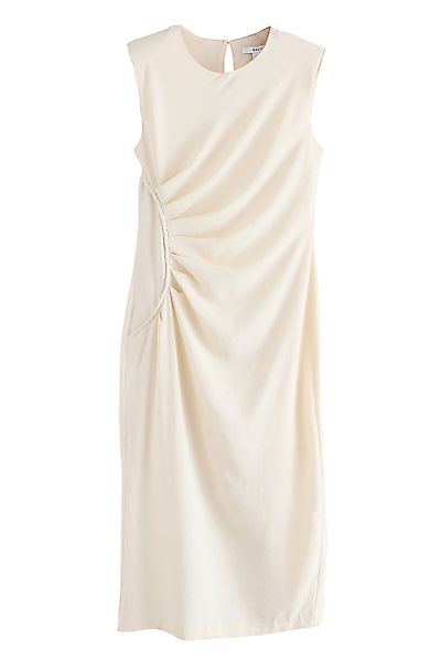 Next Midikleid Gerafftes, gerades Midikleid ohne günstig online kaufen