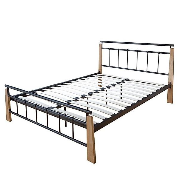 Homestyle4u Metallbett 140/160/180 x 200 Bettgestell Doppelbett Bettrahmen günstig online kaufen