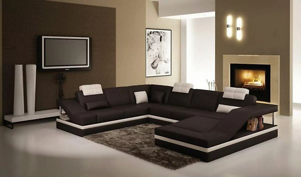 JVmoebel Ecksofa Ecksofa Ledersofa Polster Wohnlandschaft Couch Sofa, Made günstig online kaufen