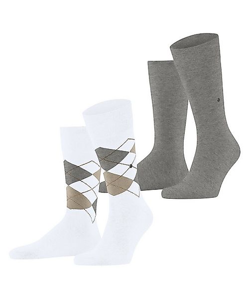 Burlington Socken Everyday Argyle Mix 2-Pack (2-Paar) aus weicher gekämmter günstig online kaufen