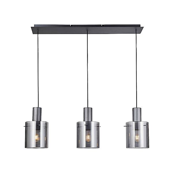 Brilliant Pendelleuchte »Riffelini«, 3 flammig, Leuchtmittel E27   ohne Leu günstig online kaufen