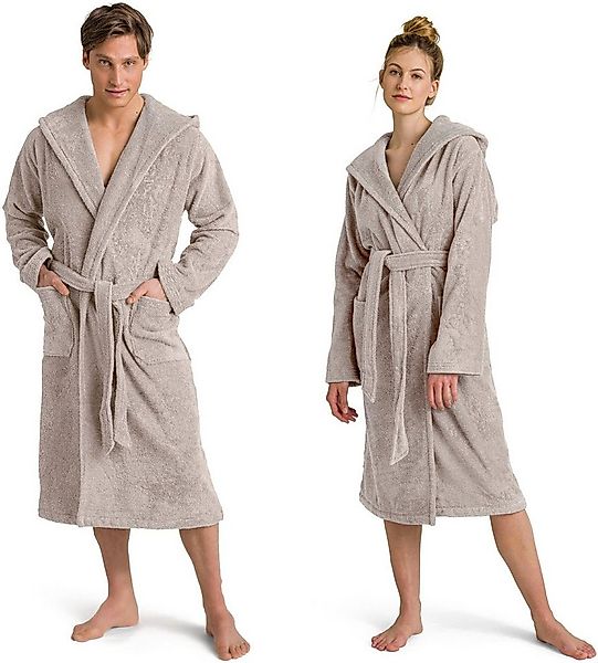 Möve Unisex-Bademantel Superwuschel Kapuze, ideal für Sauna & Spa, Hotelbad günstig online kaufen