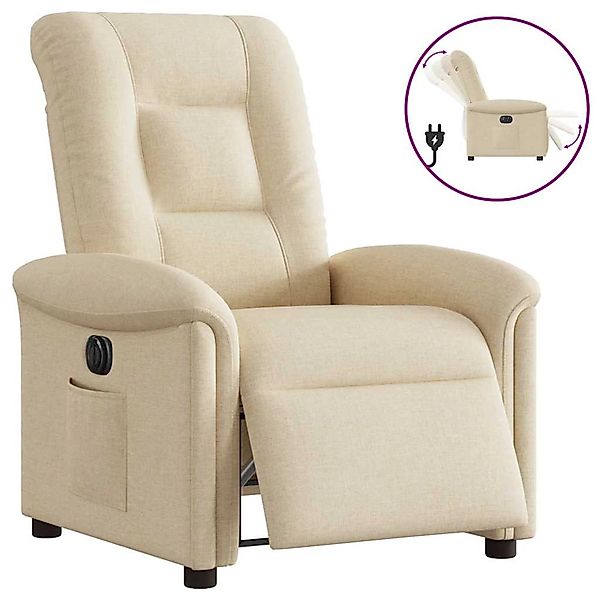 vidaXL Relaxsessel Elektrisch Creme Stoff 3303242 günstig online kaufen