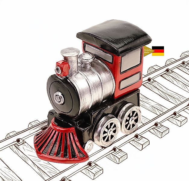 Kremers Schatzkiste Spardose Spardose Eisenbahn Lokomotive günstig online kaufen
